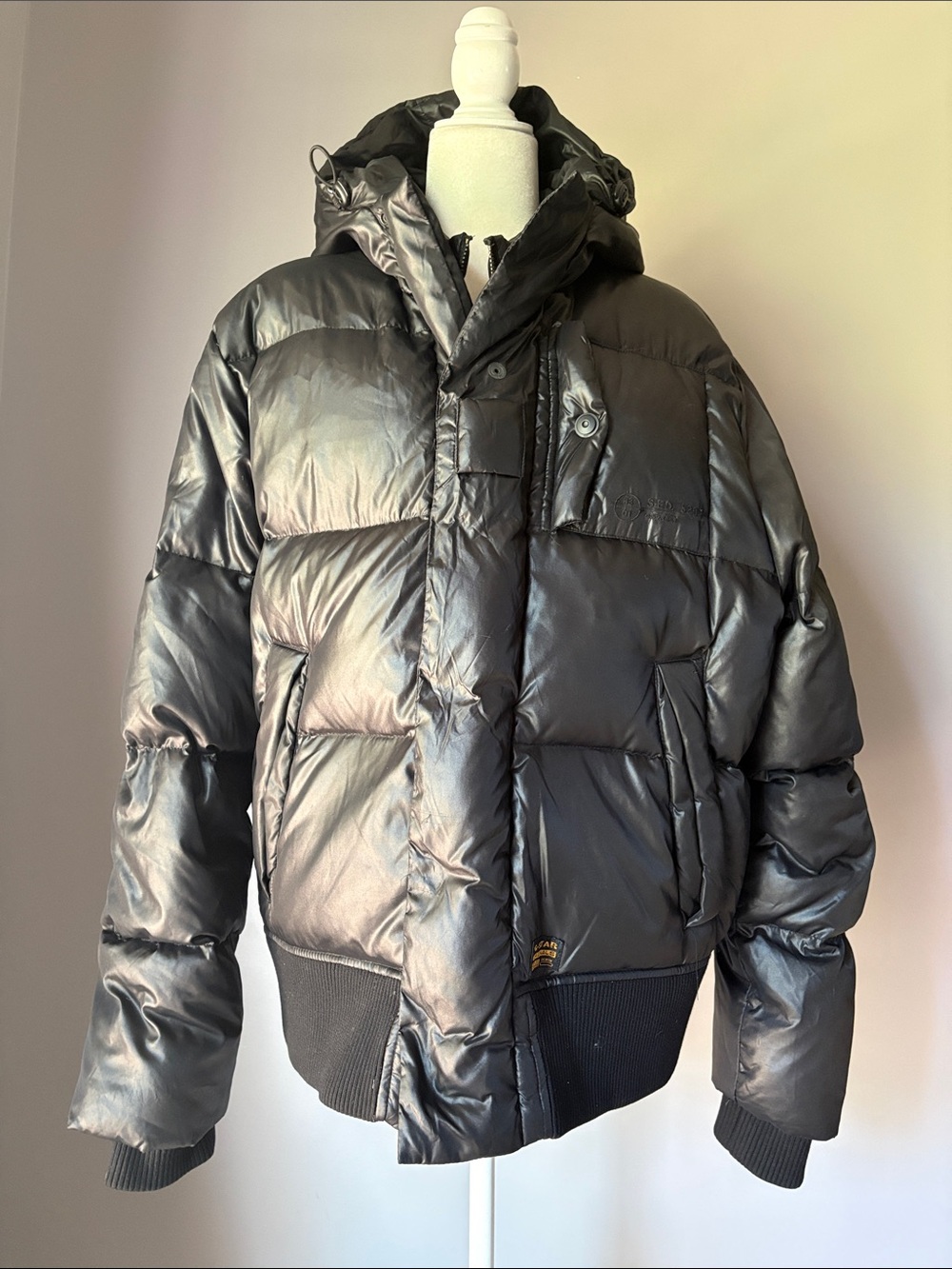 VINTAGE G-STAR RAW Men’s Black Down Puffer Jacket